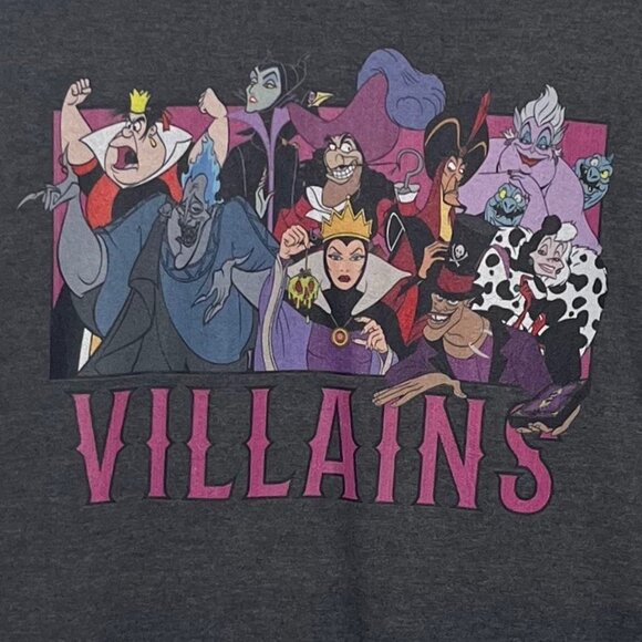 Disney Villains Graphic T-Shirt Mens Medium Gray New Gildan Softstyle Short Slee - Picture 5 of 10
